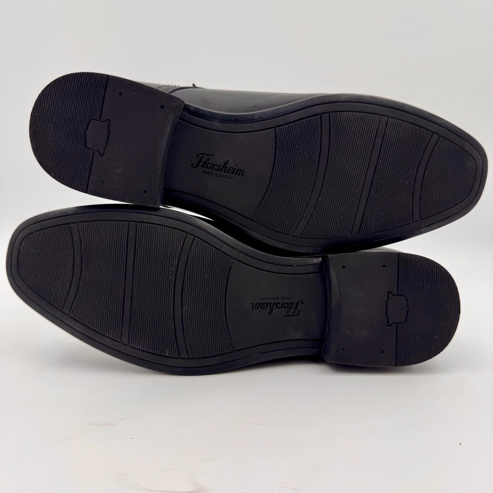 Florsheim Zaffiro Black Leather Moc Toe Oxford Dress Men's Shoes Size 8M Office - Picture 9 of 9